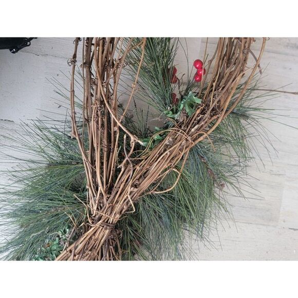 Enchanted Forest hanging unique wreath Pinecone pine tree froth home decor - Picture 11 of 13